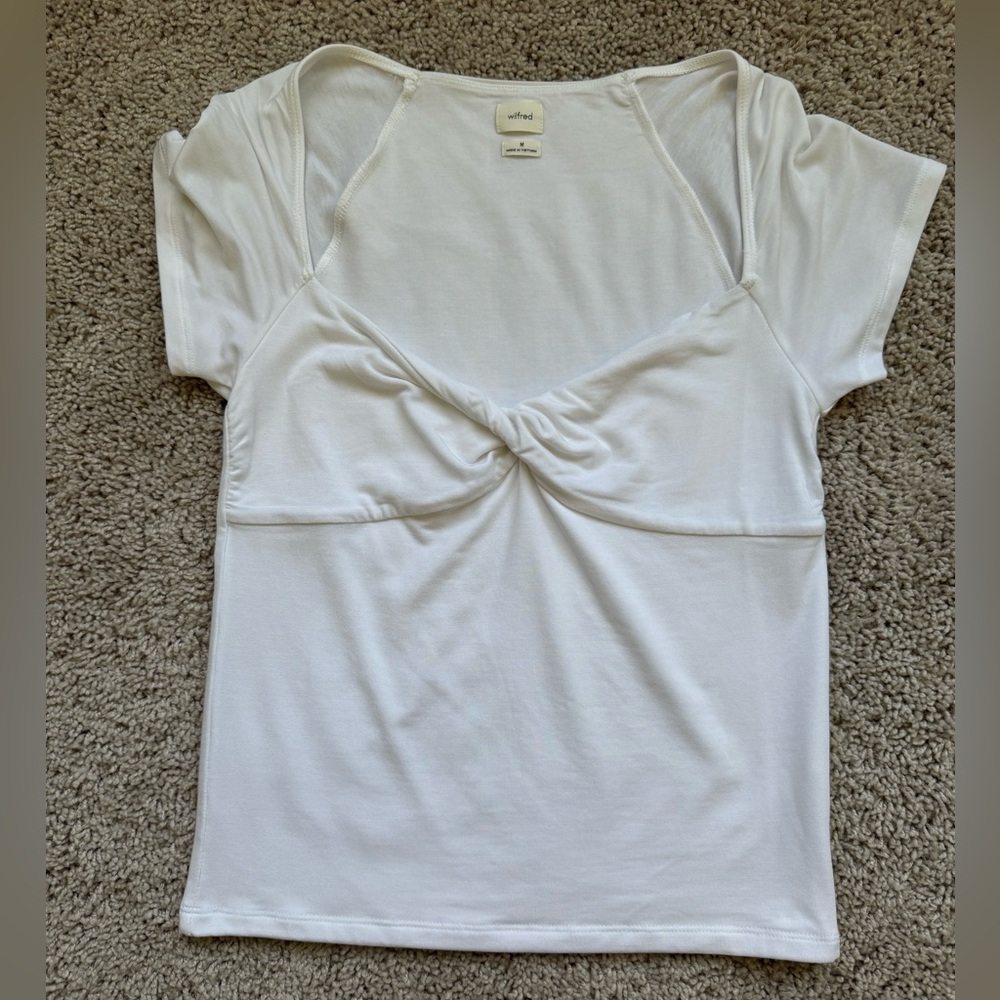 Aritzia Wilfred White Top- NWOT